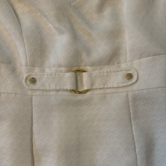 Chelsea Rose cream belted Midi Dress, Women's 10 - Picture 6 of 7